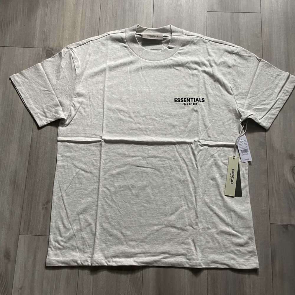 Large Light Oatmeal Essentials Fear Of God Tee